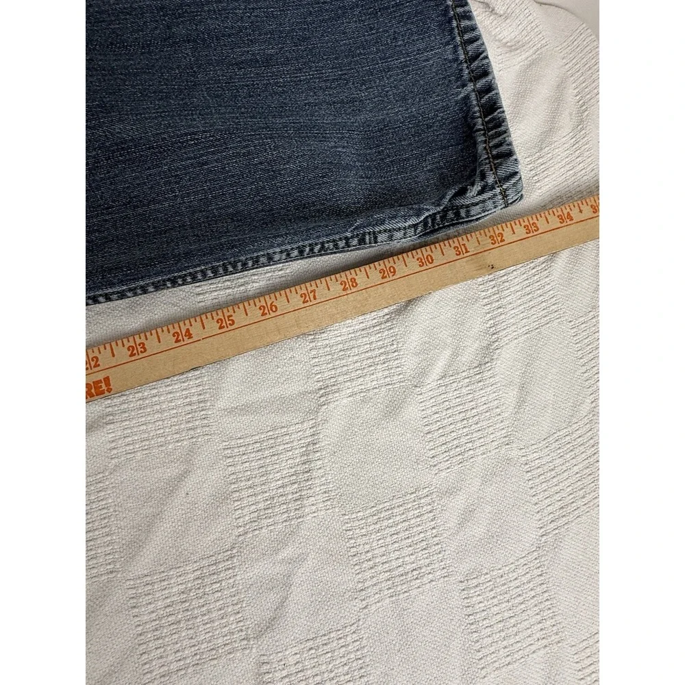 Levis 514 Straight Fit Jeans Mens 34x34 Blue Medium Wash Denim Red Tab